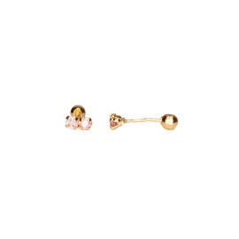 BROQUEL TU Y YO 02 ROSA/BLANCO
CIRCONIA 2X2 MM
TIPO DE BROCHE: ROSCA
ORO AMARILO 10K MEX