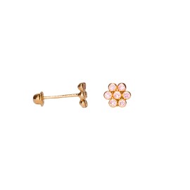 BROQUEL FLOR MINI ROSETA BISEL ROSA
CIRCONIA 1MM
TIPO DE BROCHE: ROSCA
ORO AMARILLO 10K MEX