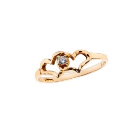 ANILLO CORAZON ENTRELAZADOS MOD.AD132
CIRCONIA  2 MM
ORO AMARILLO 10K MEX 
PREGUNTE POR OTRAS MEDIDAS