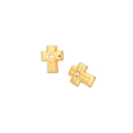 BROQUEL CRUZ DIAM 
CIRCONIA 1MM
TIPO DE BROCHE: ROSCA
ORO AMARILLO 10K MEX