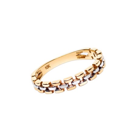 ANILLO ESLABON COMBINADO
PLATINADO BLANCO
ORO AMARILLO 10K MEX   
PREGUNTE POR OTRAS MEDIDAS