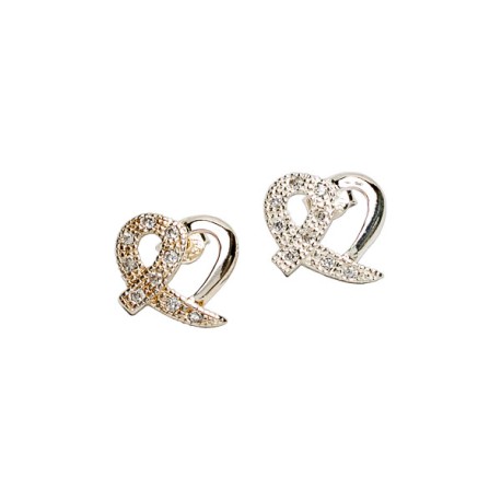 ARETE CORAZON C/P VAC PLATA .925 MEX.