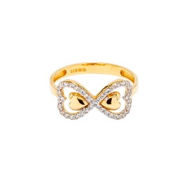 ANILLO INFINITO DOBLE CORAZON ORO AMARILLO 10K MEX
PREGUNTE POR OTRAS MEDIDAS