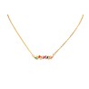 GARGANTILLA LINEA C/P COLOR CHAPA DE ORO MEX