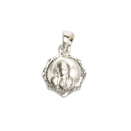 MEDALLA VIRGEN DE GUADALUPE
DIAMANTADA 
PLATA .925 MEX