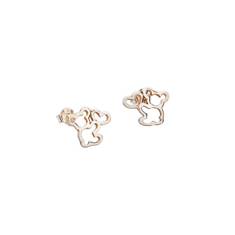 ARETES OSITO CZN PLATA .925 MEX