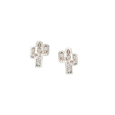 ARETES CACTUS C/P VAC 2.3 PLATA .925 MEX.