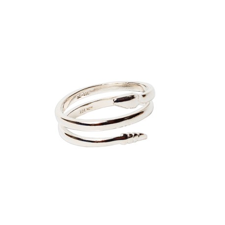 ANILLO SERPIENTE VAC PLATA .925 MEX