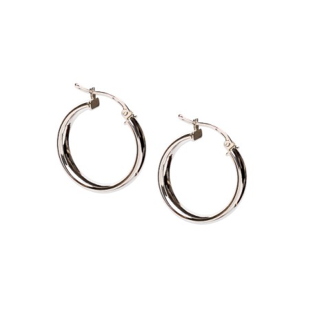 ARRACADAS LISA  INTER ADL PLATA .925 MEX
25 MM