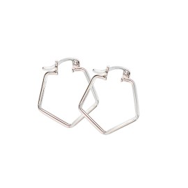 ARRACADAS PENTAGONO U/L ADL PLATA .925 MEX