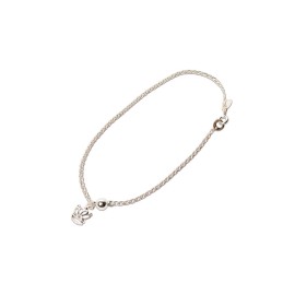 PULSERA TOBILLERA C/CORONA CANDY PLATA.925 MEX