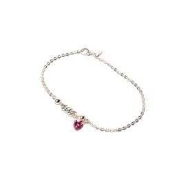 PULSERA TOBILLERA LOVE CANDY PLATA.925MEX