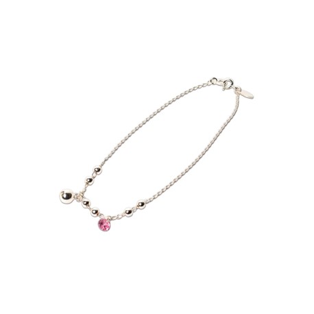 PULSERA TOBILLERA C/P CANDY PLATA.925MEX