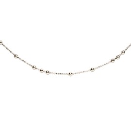 CADENA BOLA 3X2 GP0 M.45 PLATA.925MEX