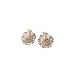 ARETES GIRASOL VAC PLATA .925 MEX