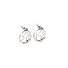 ARETES MAPA MUNDI VAC PLATA .925 MEX