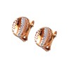 ARETES BOTON ACABADO FLORENTINO
(PLATINADO BLANCO Y ROSA)
TIPO DE BROCHE: CATALAN
ORO AMARILLO 10K MEX.