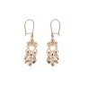ARETES COLGANTE FILIGRANA 
 CORAZONES DIAMANTADOS EN PLATINADO BLANCO 
TIPO DE BROCHE: GANCHO CERRADO
 ORO AMARILLO 10K MEX