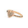 ANILLO CORAZON 
MEDIO BRAZO BOLITAS 
CIRCONIAS 1 MM
ENGARCE DE GRANO
ORO AMARILLO 10K MEX
PREGUNTE POR OTRAS MEDIDAS