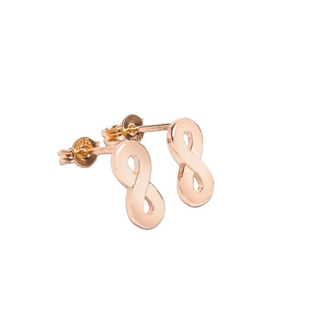 ARETES INFINITO LISO 
MEDIDAS: LARGO 10MM, ANCHO 5MM
TIPO DE BROCHE: PRESION CON MARIPOSA
ORO AMARILLO 10K MEX