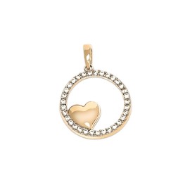 DIJE CORAZON/CIRCULO
CIRCONIAS 1 MM
ORO AMARILLO 14K MEX