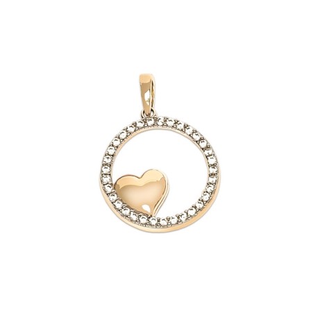 DIJE CORAZON/CIRCULO
CIRCONIAS 1 MM
ORO AMARILLO 14K MEX