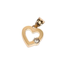 DIJE CORAZON SILUETA 
CIRCONIA
ORO AMARILLO 14K MEX
MEDIDA: 11 MM