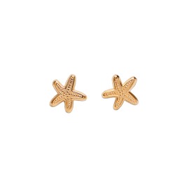 BROQUEL V ESTRELLA DE MAR 
TIPO DE BROCHE: ROSCA
ORO AMARILLO 14K MEX