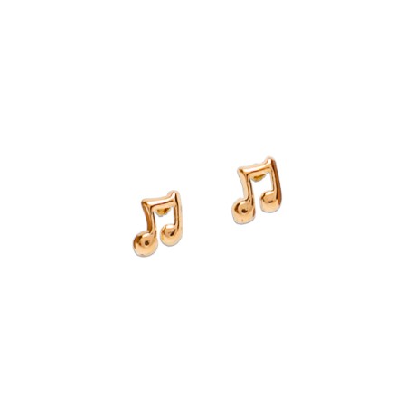 BROQUEL V NOTA MUSICAL 
TIPO DE BROCHE: ROSCA
ORO AMARILLO 14K MEX