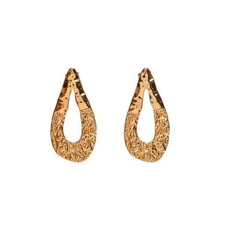 ARETES GOTA GDE AP02 CHAPA DE ORO MEX