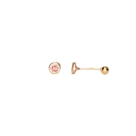 BROQUEL BISEL ROSA 03
CIRCONIA 3 MM
TIPO DE BROCHE: ROSCA 
ORO AMARILLO 10K MEX