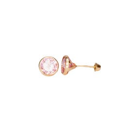 BROQUEL BISEL ROSA 06 
CIRCONIA 6 MM
TIPO DE BROCHE: ROSCA
ORO AMARILLO 10K MEX