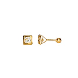 BROQUEL CUADRO BISEL DIAMANTADO 04
CIRCONIA 4X4
TIPO DE BROCHE: ROSCA
ORO AMARILLO 10K MEX