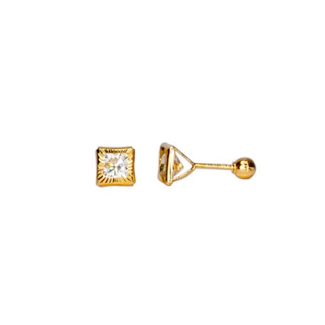 BROQUEL CUADRO BISEL DIAMANTADO 04
CIRCONIA 4X4
TIPO DE BROCHE: ROSCA
ORO AMARILLO 10K MEX